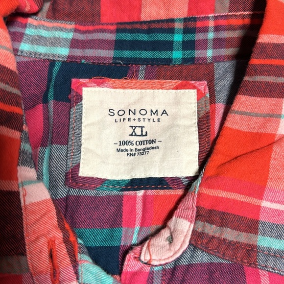 XL Sonoma plaid shirt - Picture 5 of 5